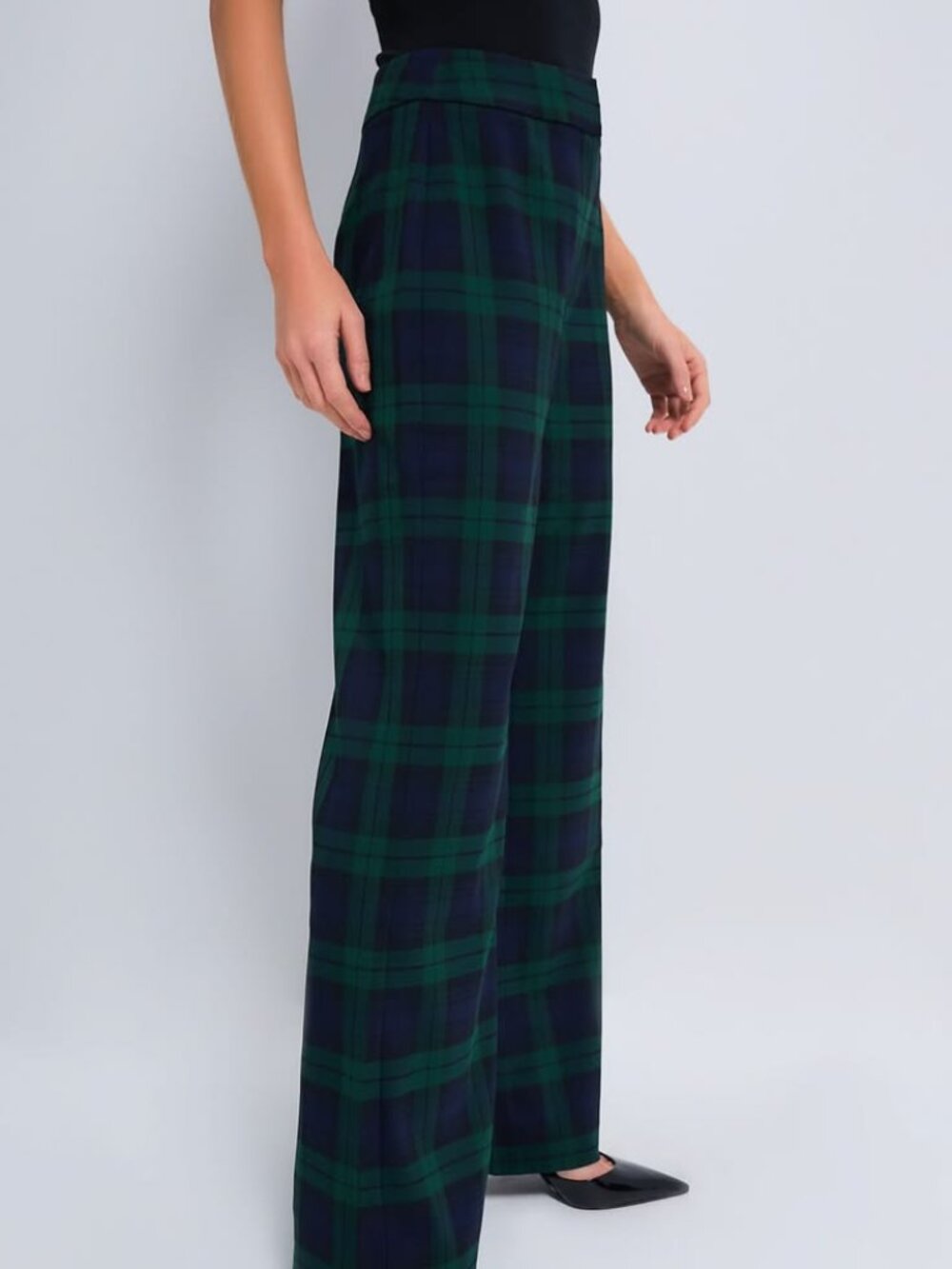 Tuckernuck Erin Blackwatch Plaid Pull On Wool Pants Holiday XS